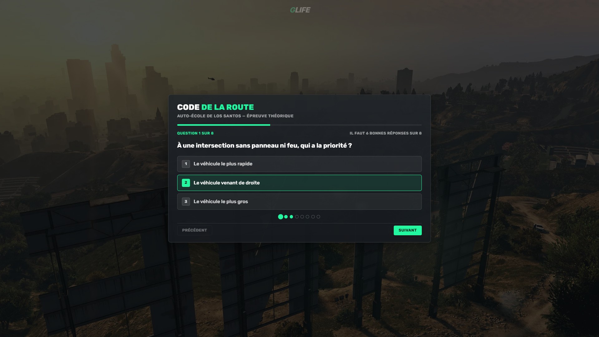 Le code de la route à l'auto-école