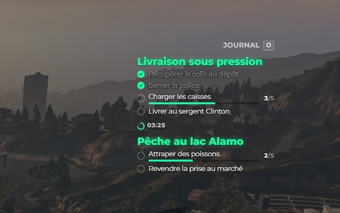 Le suivi des quêtes à l'écran