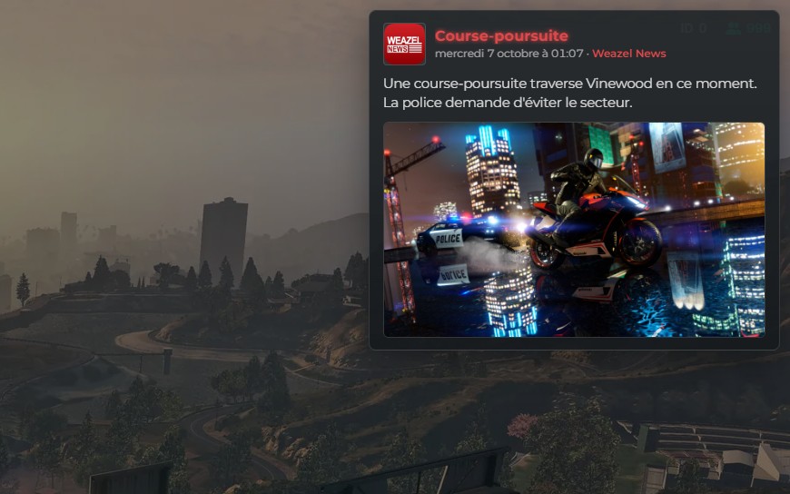 Une info de Weazel News