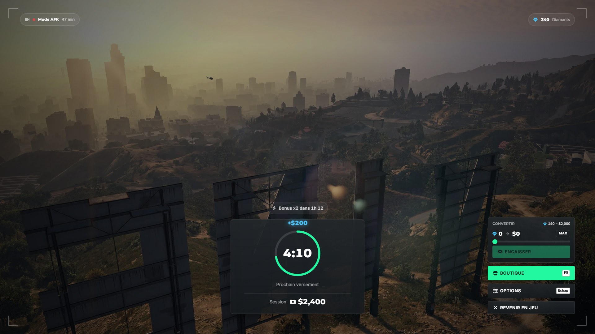 Le mode AFK
